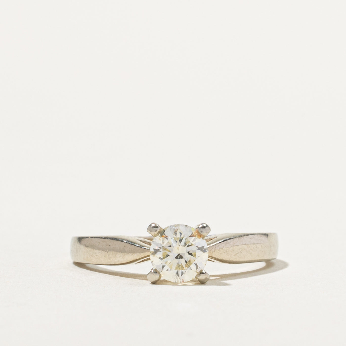18k Round Brilliant Solitaire Diamond Ring | IGI 0.53ct SI2/I1 G | SZ 5.75