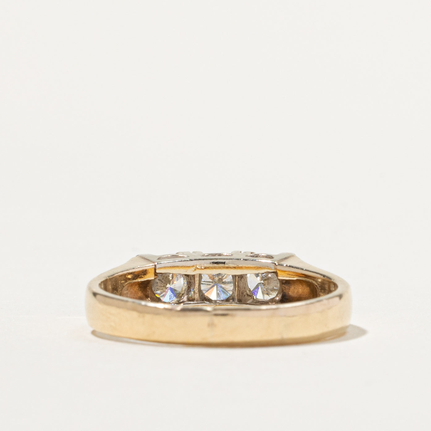 14k Three Stone Diamond Ring | 0.25ct | SZ 8.5