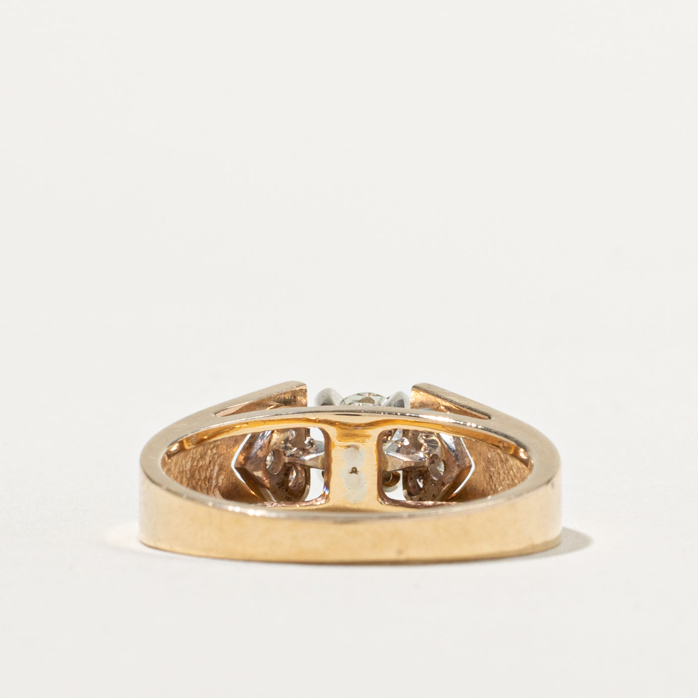 14k Diamond Heart Accented Ring | 0.36ctw | SZ 6.25