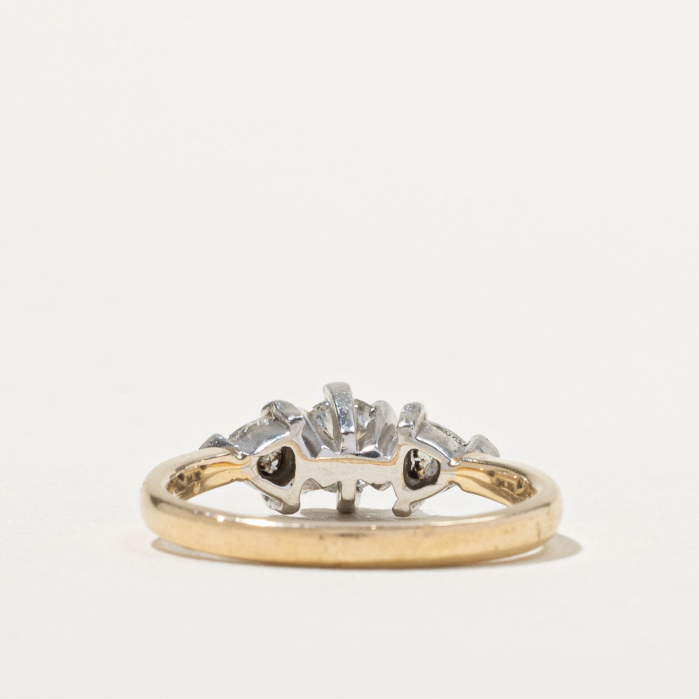 14k Three Stone Mixed Cut Diamond Ring | 0.65ctw | SZ 6