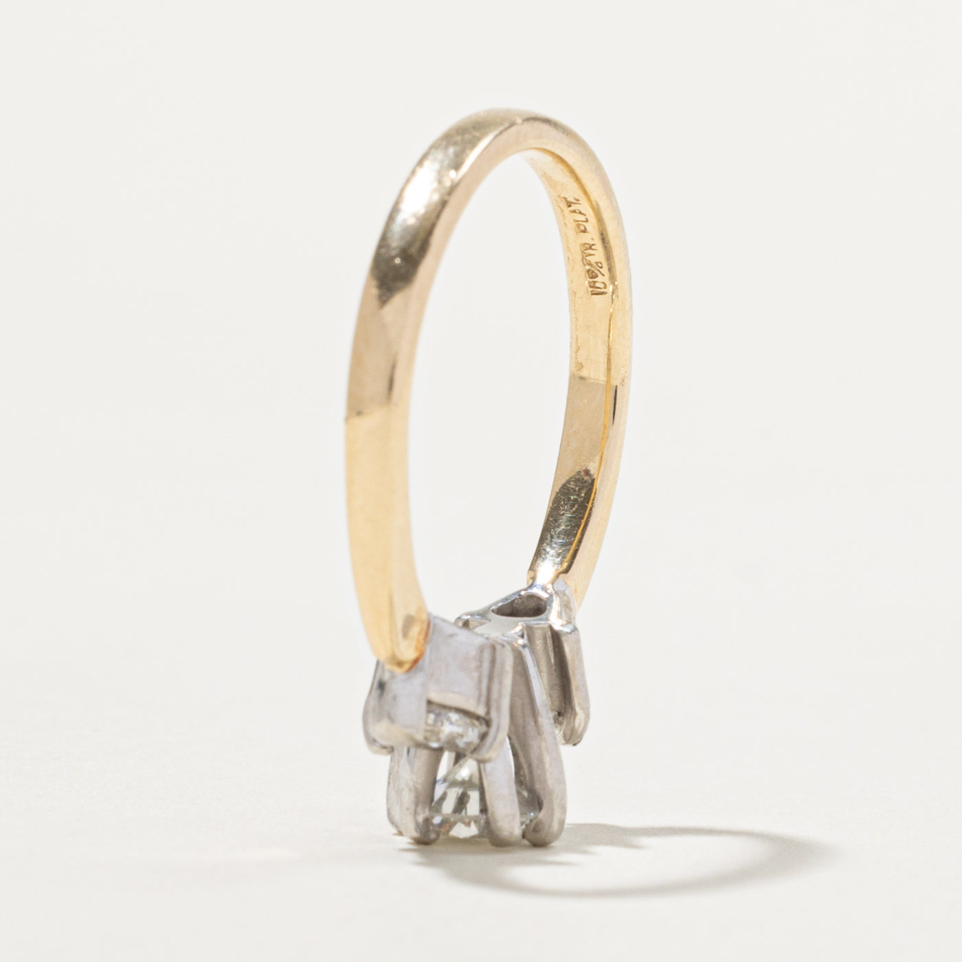 14k Three Stone Mixed Cut Diamond Ring | 0.65ctw | SZ 6