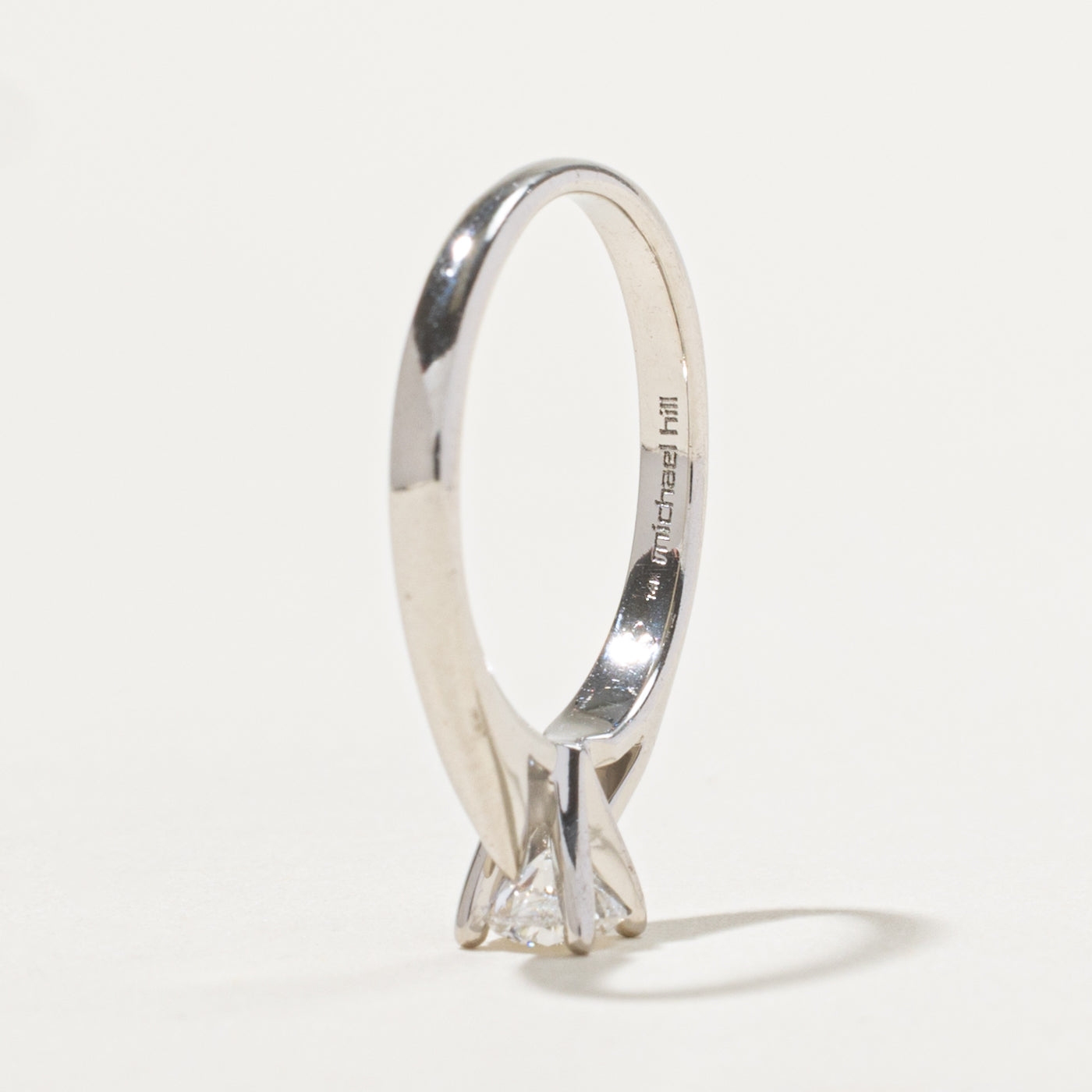 14k Round Brilliant Solitaire Diamond Ring | 0.35ct I2 G/H | SZ 5.25