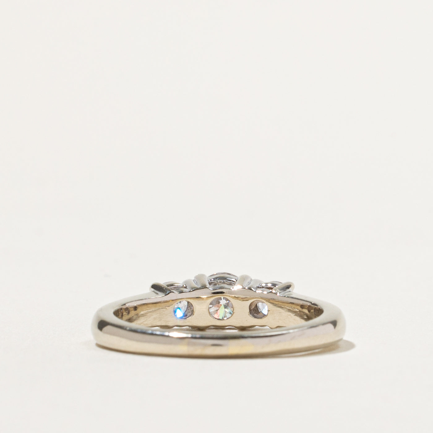 14k Three Stone Diamond Ring | 0.61ctw | SZ 7.25