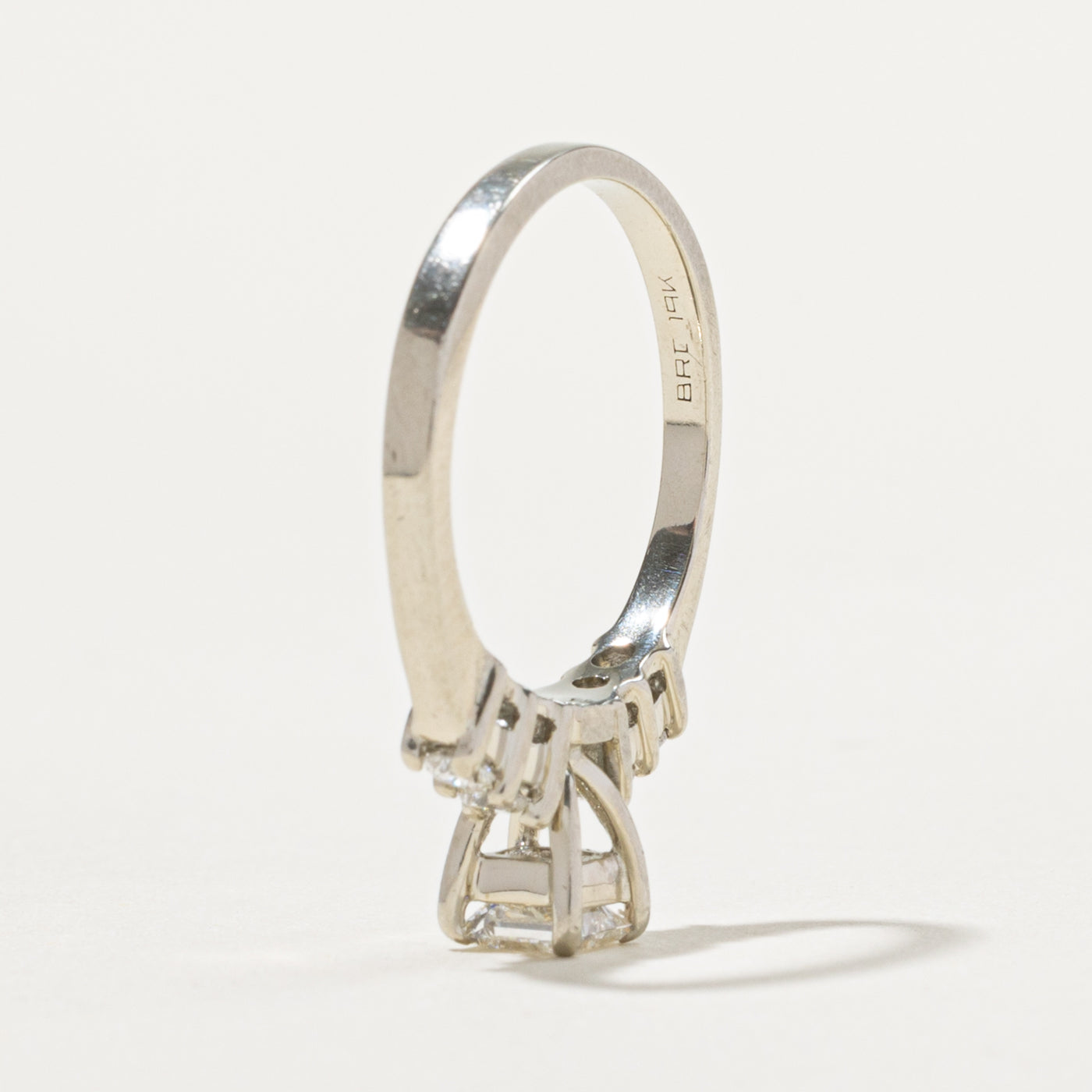 Princess Cut Diamond Accented Ring | 0.41ct SI2 G, 0.19ctw | SZ 5.25