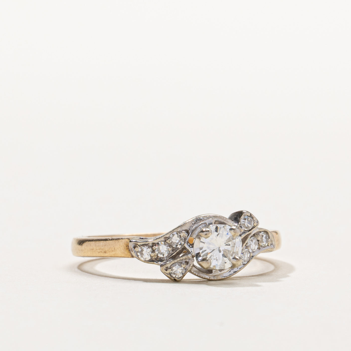 14k Diamond Accented Ring | 0.28ct SI2 H/I, 0.08ctw | SZ 7.75