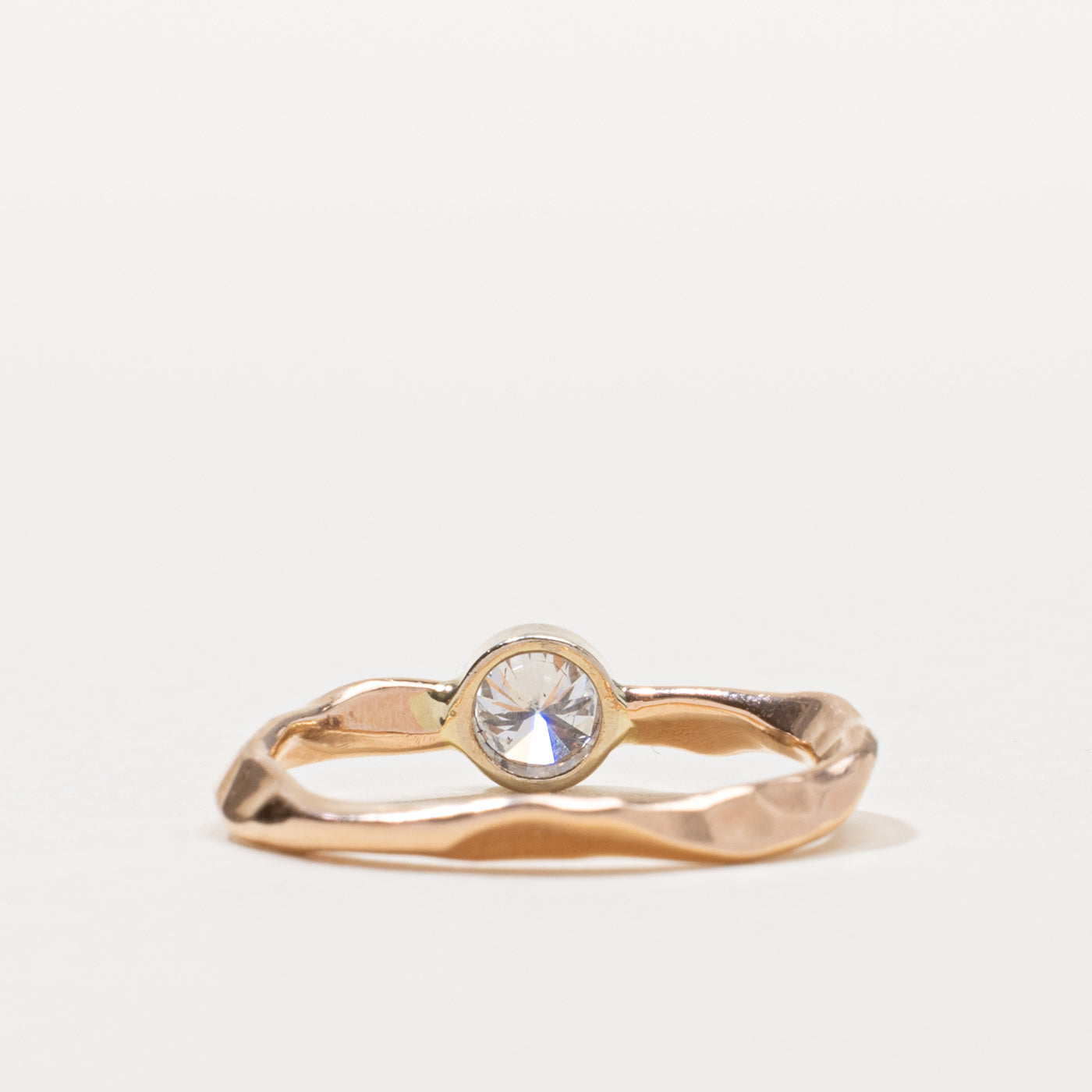 14k Bezel Set Diamond Ring | 0.25ct I1 G/H | SZ 6