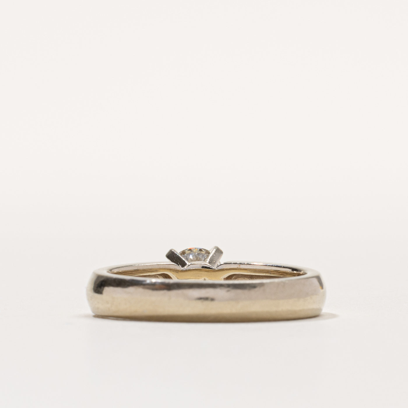 14k Round Brilliant Cut Solitaire Diamond Ring | 0.45ct SI1/SI2 H/I | SZ 6.5