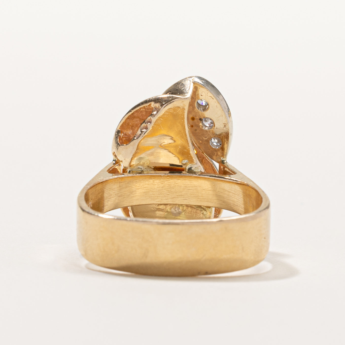 14k Diamond Abstract Cocktail Ring | 0.63ctw | SZ 6.75