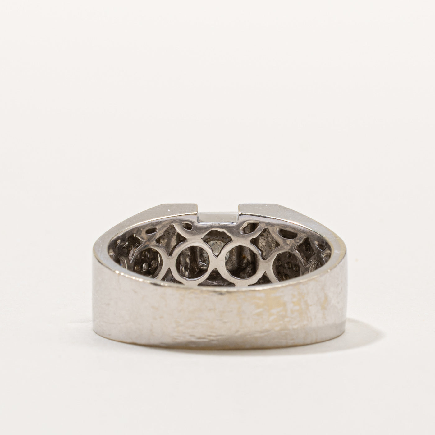 14k Diamond Accented Chunky Ring | 0.45ct SI1/SI2 G/H, 0.26ctw | SZ 10.25