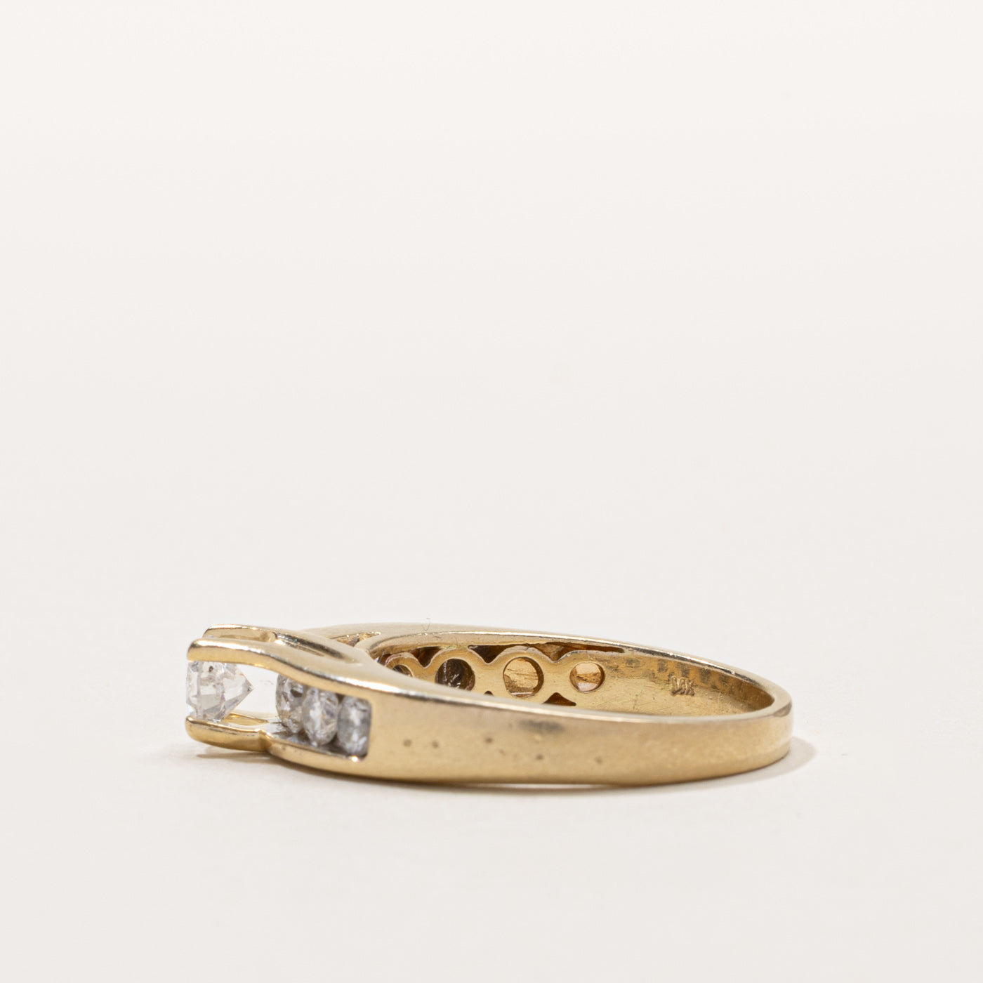 14k Diamond Accented Ring | 0.30ct I2 H, 0.84ctw | SZ 7