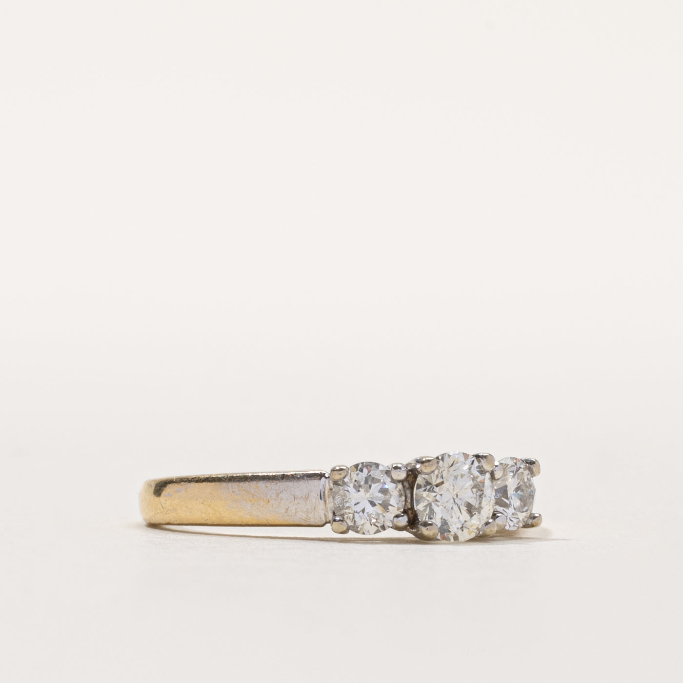 14k Three Stone Diamond Ring | 0.67ctw | SZ 5.75