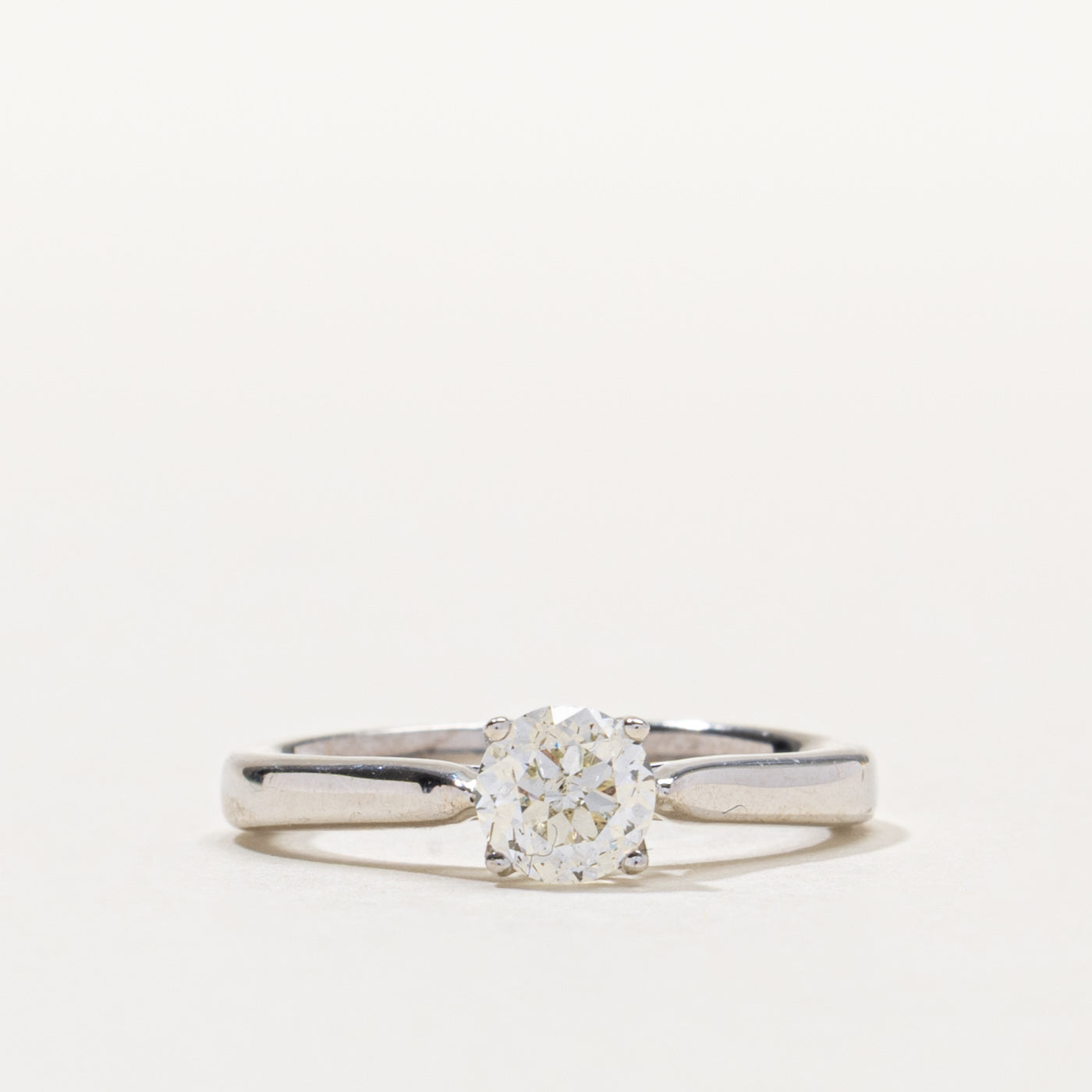 14k Round Brilliant Solitaire Diamond Ring | 0.50ct SI1 J | SZ 4