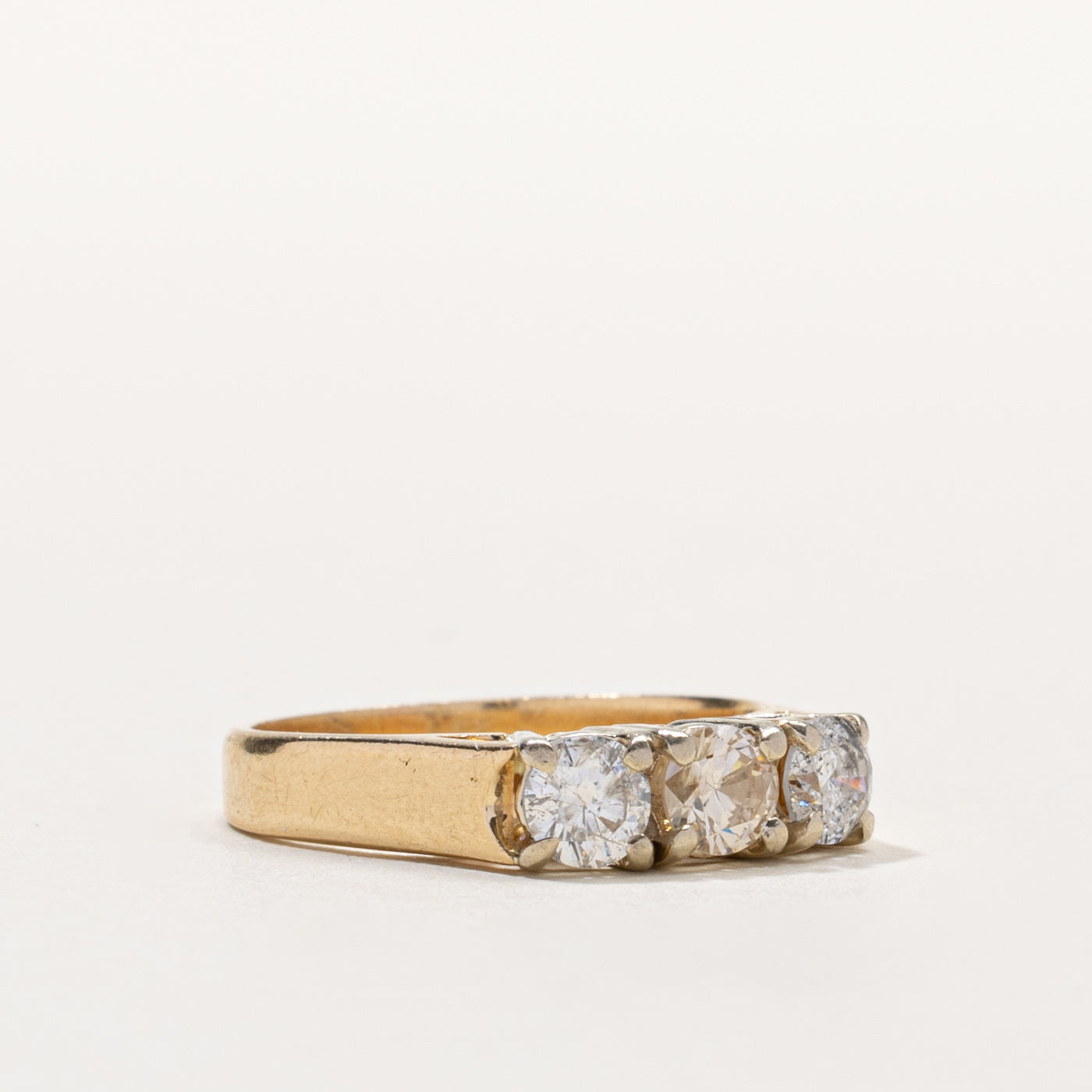 14k Three Stone Diamond Ring | 0.60ctw | SZ 7