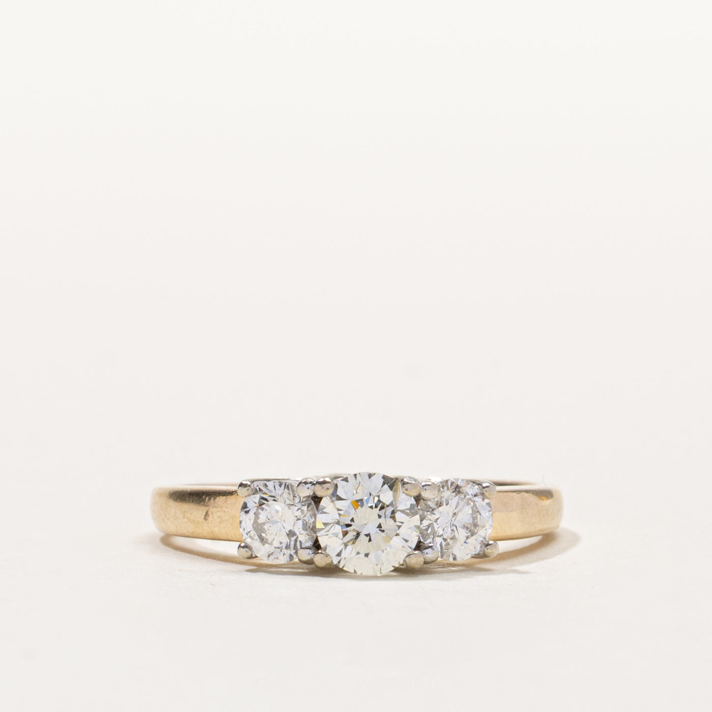 14k Three Stone Diamond Ring | 0.73ctw | SZ 8