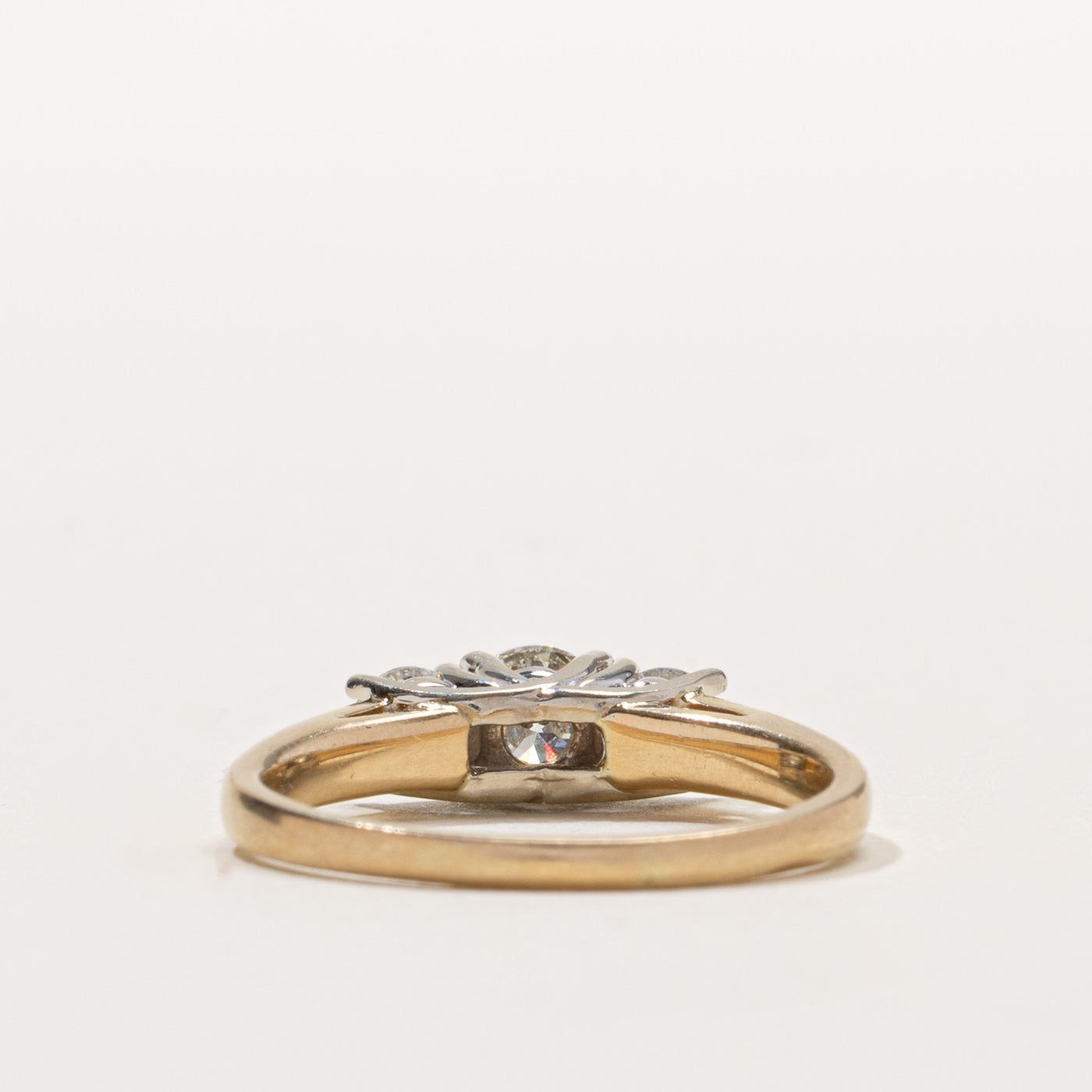 14k Three Stone Diamond Ring | 0.73ctw | SZ 8