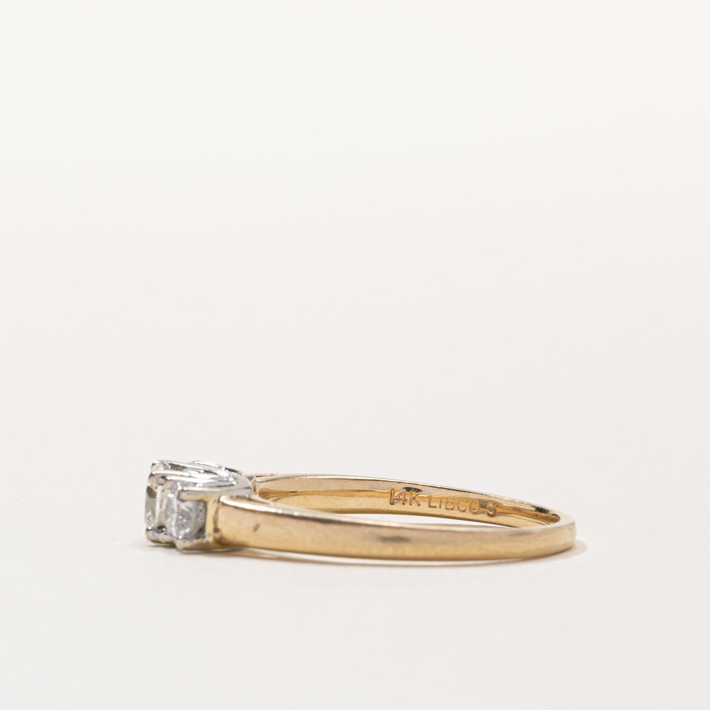 14k Three Stone Diamond Ring | 0.73ctw | SZ 8