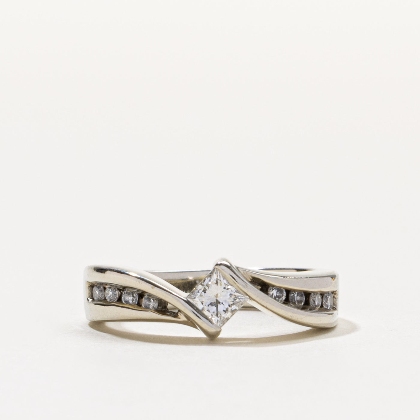 Princess Cut Diamond Bypass Ring | 0.50ctw | SZ 6.75