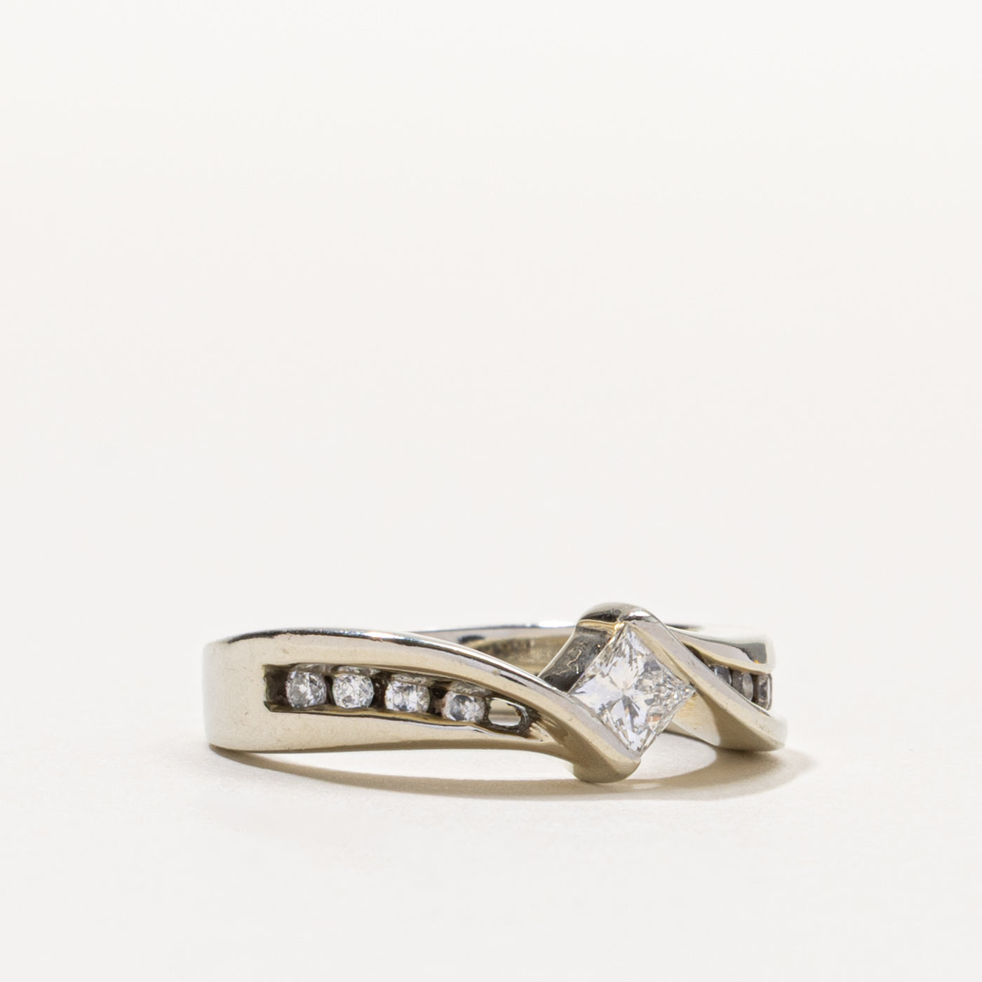 Princess Cut Diamond Bypass Ring | 0.50ctw | SZ 6.75