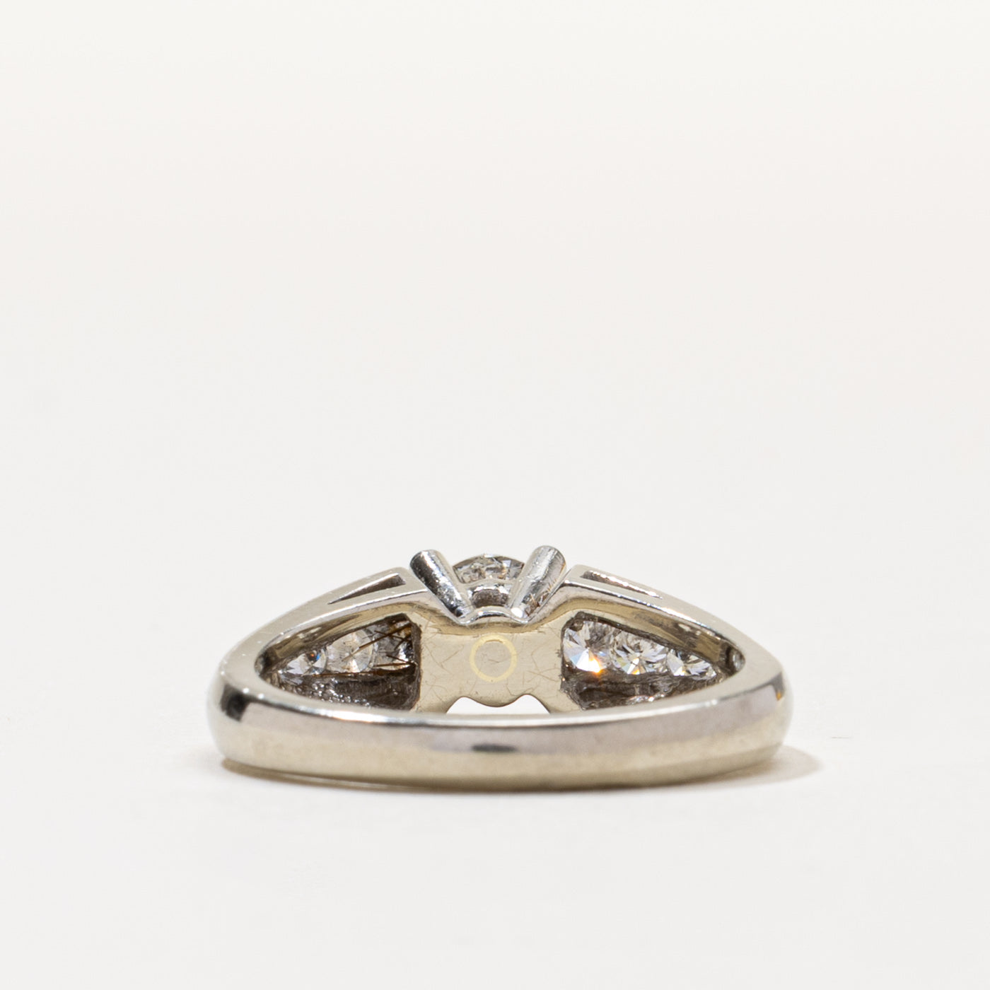 14k Diamond Accented Tapered Ring | 0.48ct SI2 J, 0.14ctw | SZ 6.25