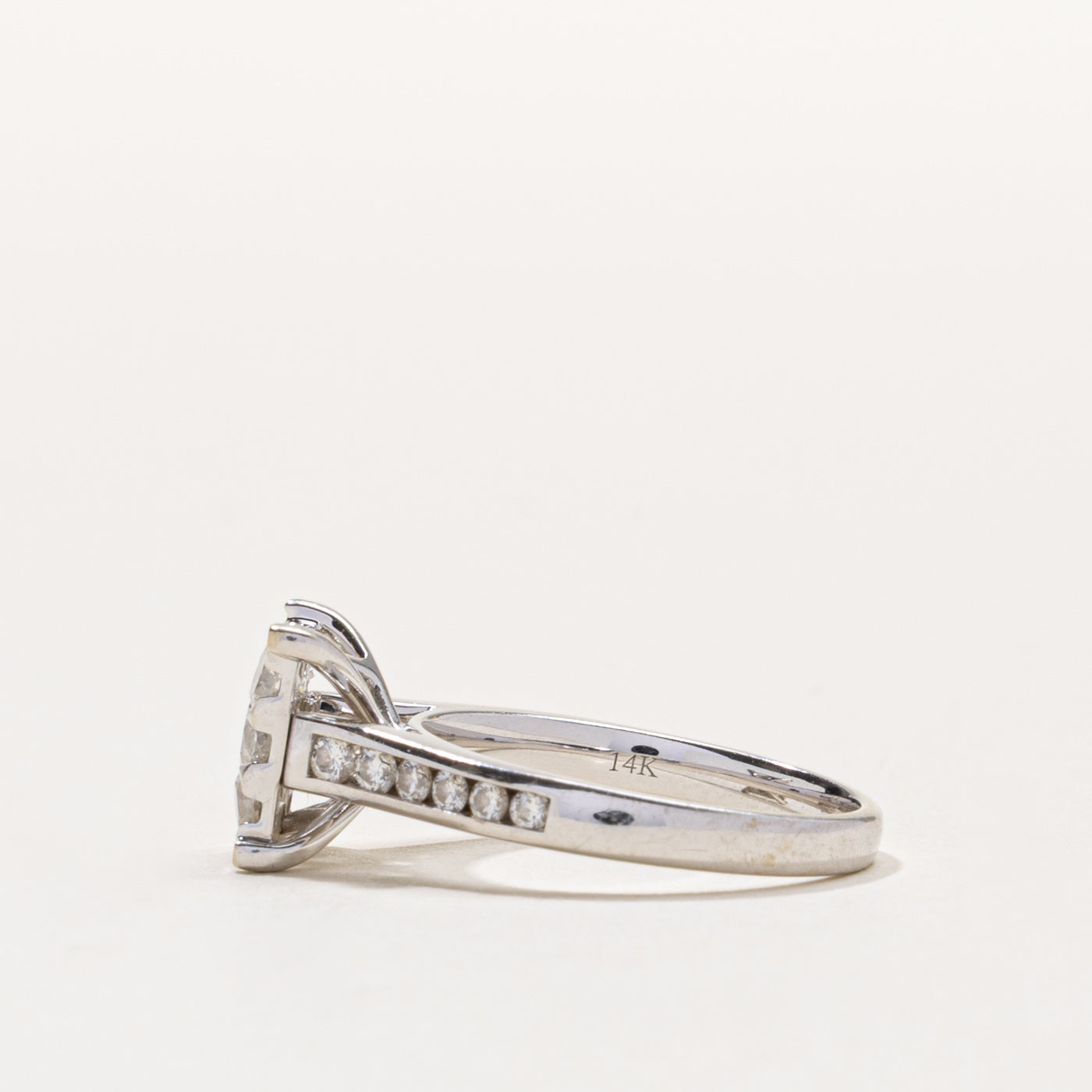 14k Diamond Square Cluster Ring | 0.75ctw | SZ 5.25