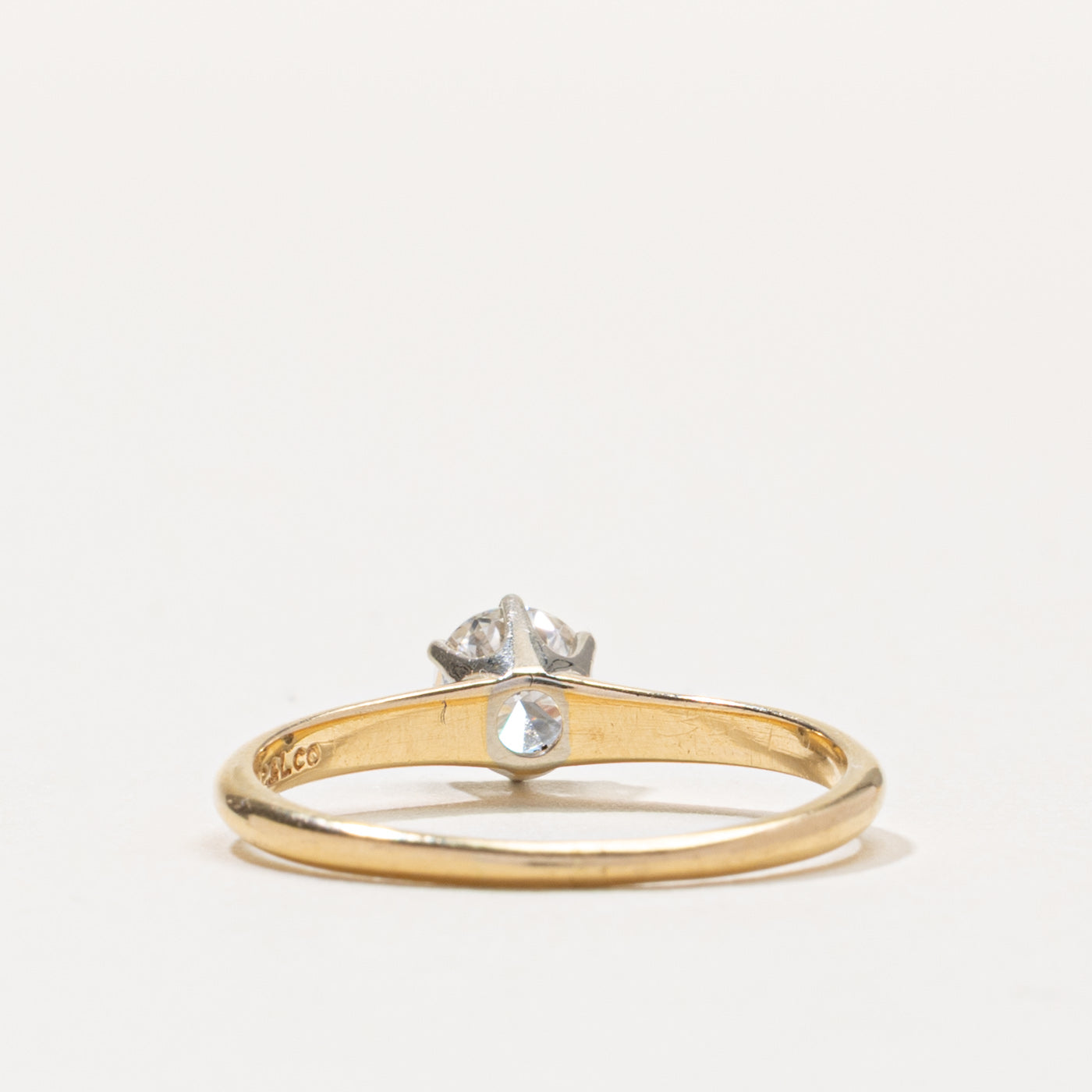14k Six Prong Solitaire Diamond Ring | 0.45ct VS1/VS2 G | SZ 7.25