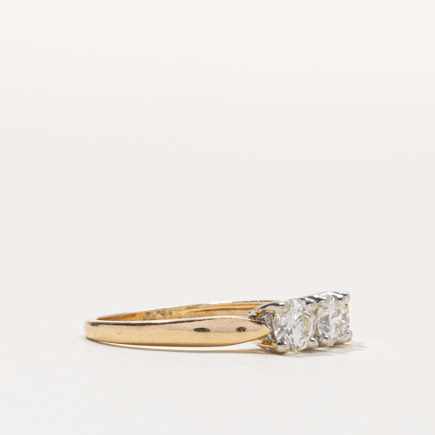 14k Three Stone Diamond Ring | 0.35ct | SZ 6.75