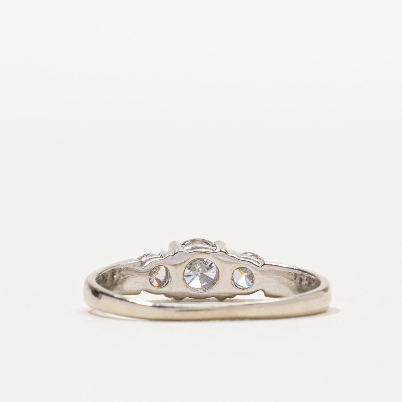 14k Three Stone Diamond Ring | 0.67ctw | SZ 7.5