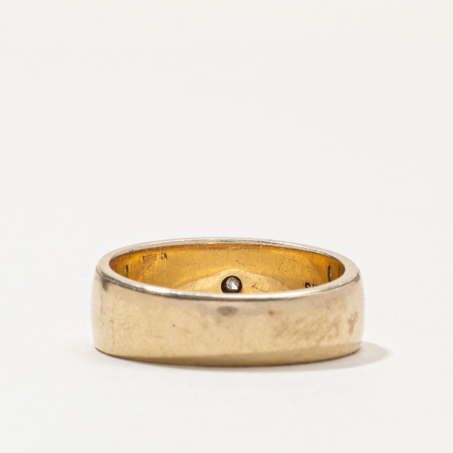 10k Star Set Diamond Band | SZ 5.5