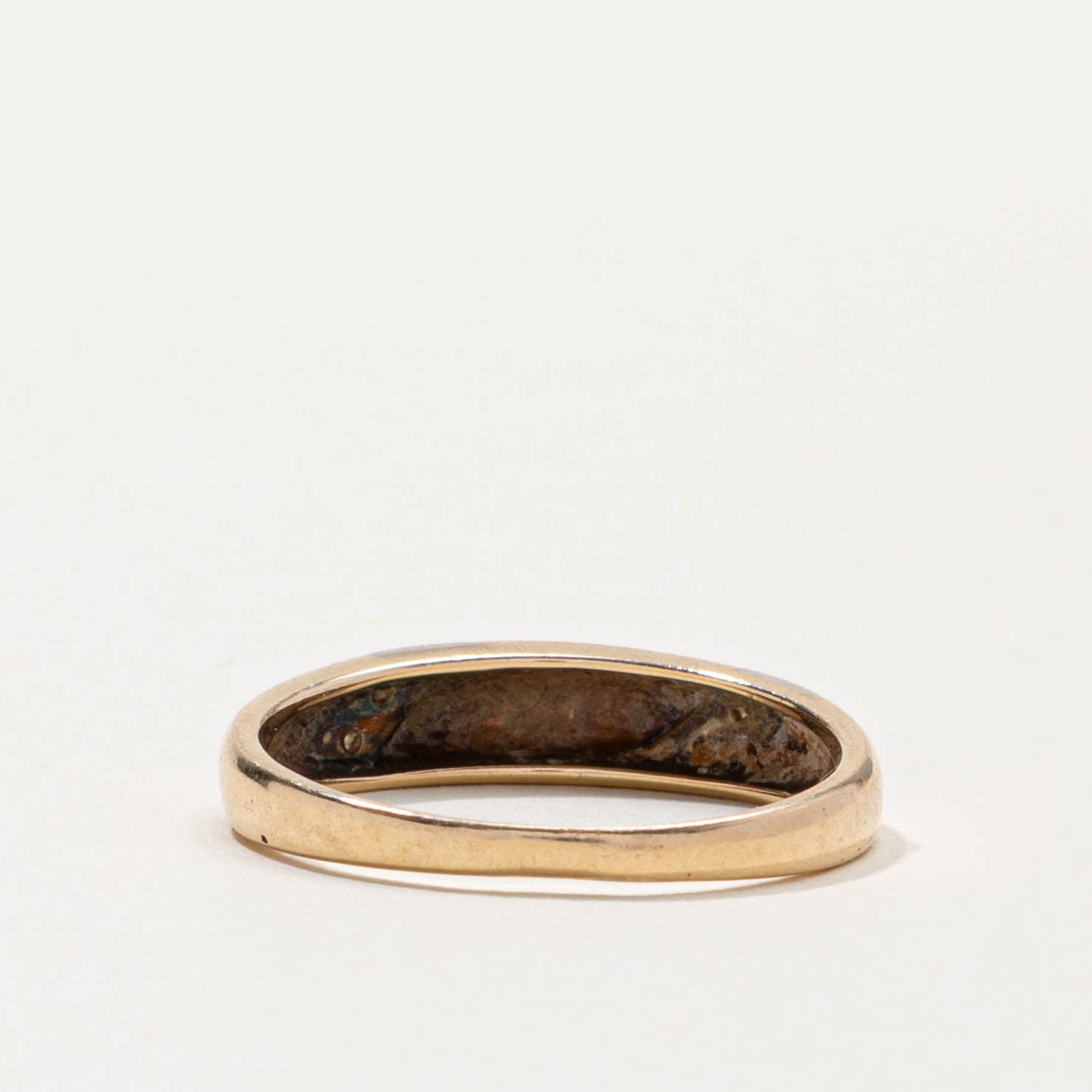 10k Diagonal Set Diamond Band | SZ 9.25