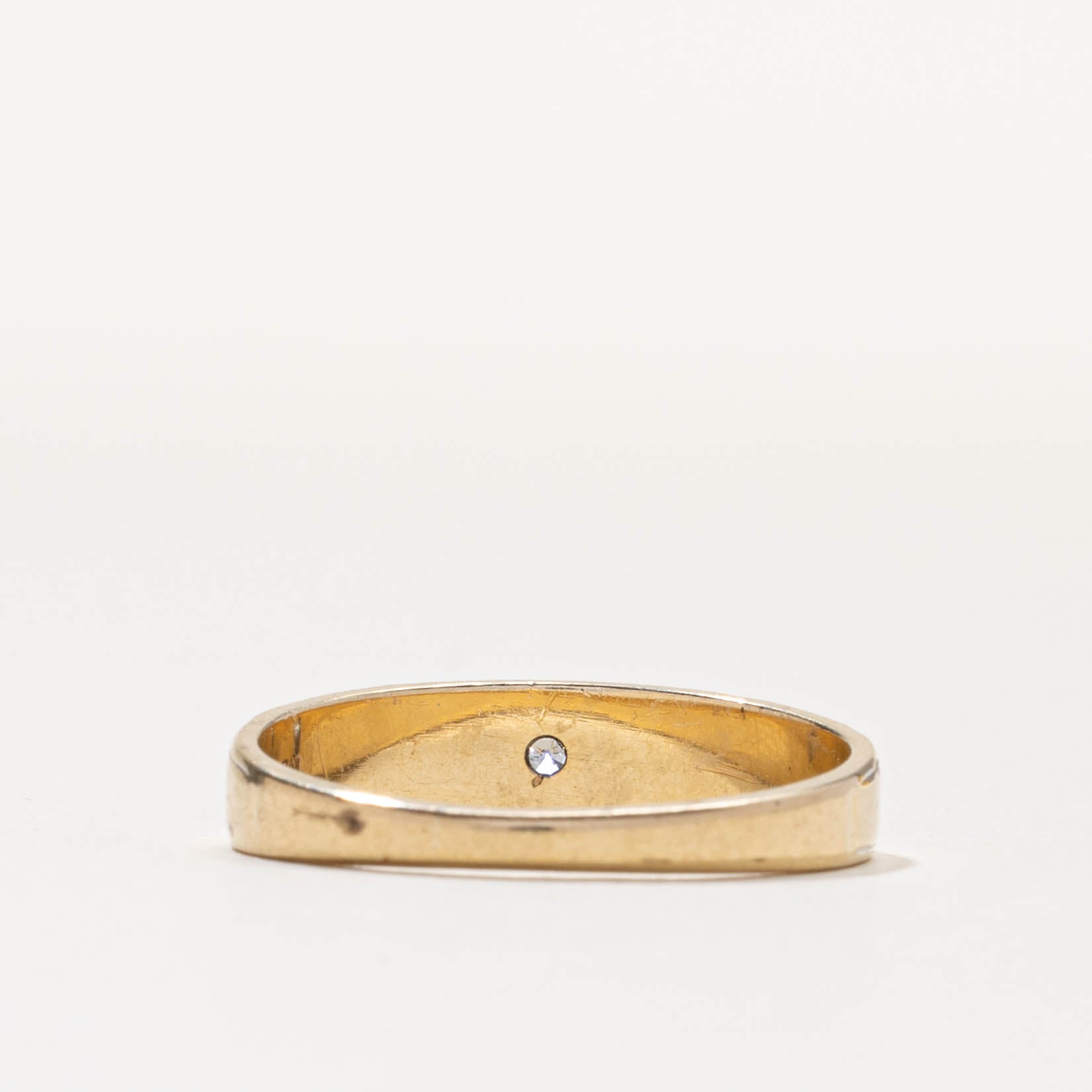 10k Star Set Diamond Band | SZ 8.25