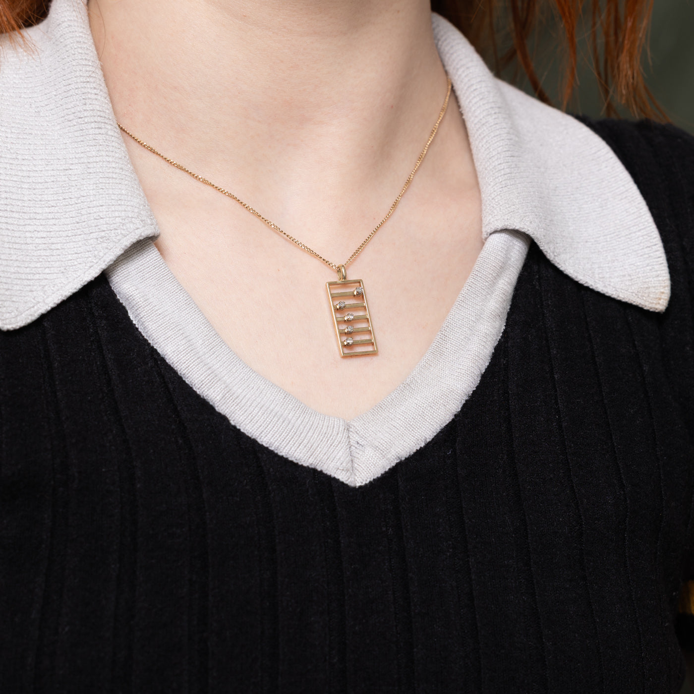 10k Diamond Abacus Charm | 0.10ctw