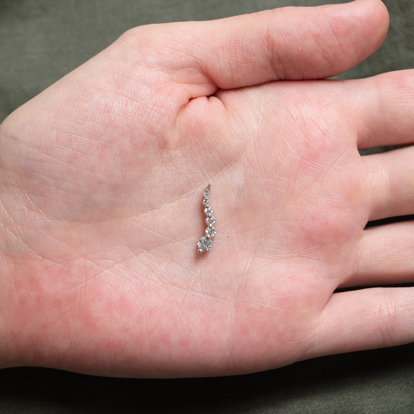 14k Diamond Graduated Journey Pendant | 0.27ctw