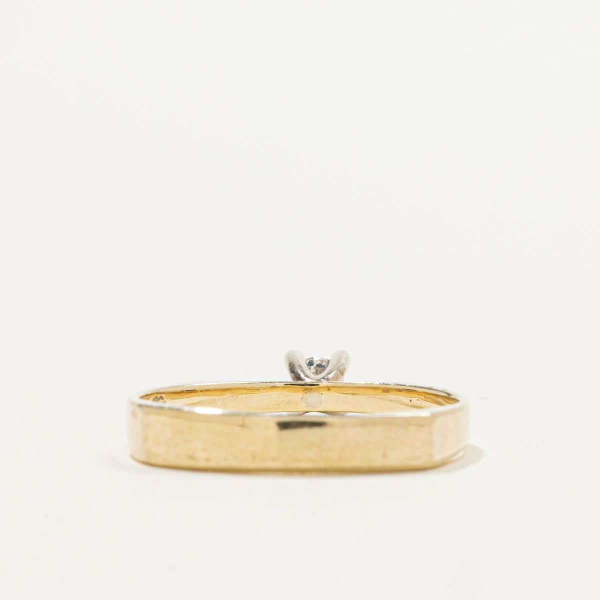14k High Set Diamond Petite Ring | 0.08ct | SZ 6