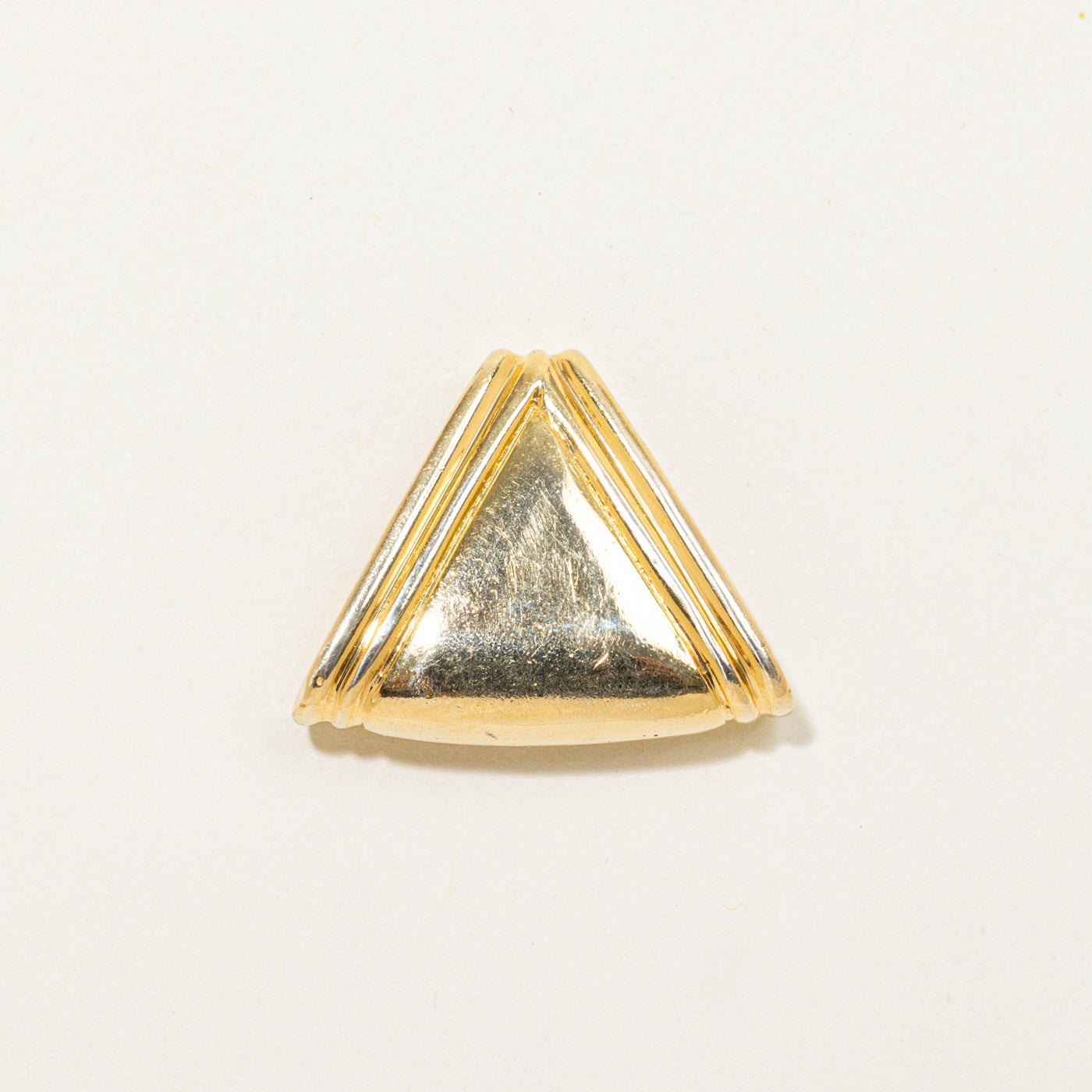 14k Pavé Set Diamond Triangle Pendant | 0.36ctw