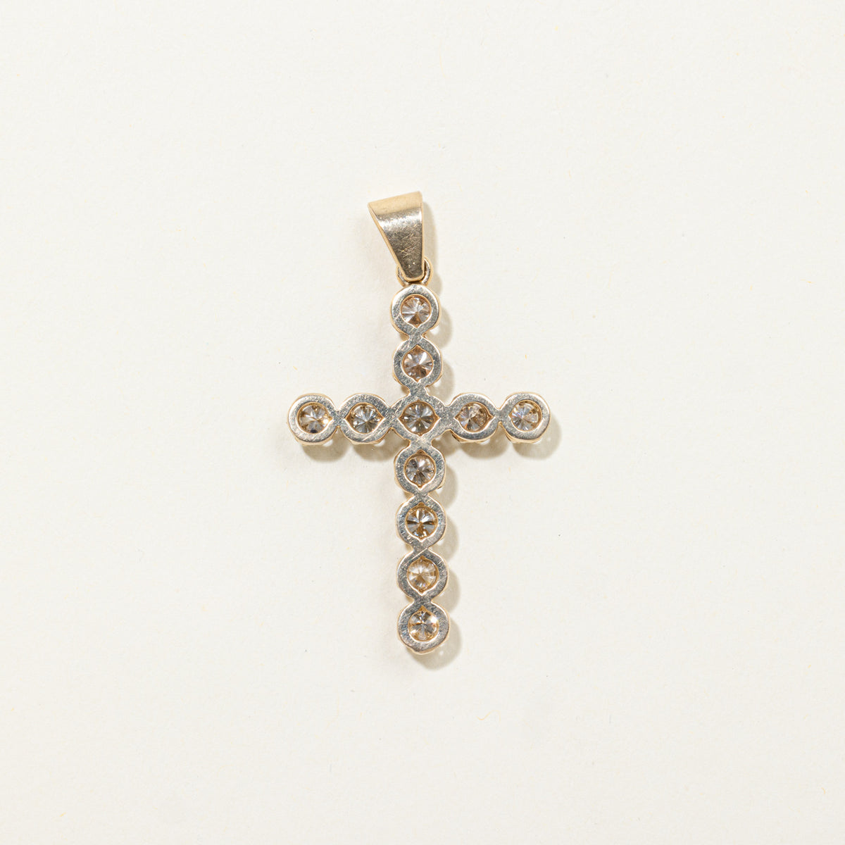 14k Diamond Cross Pendant | 1.48ctw