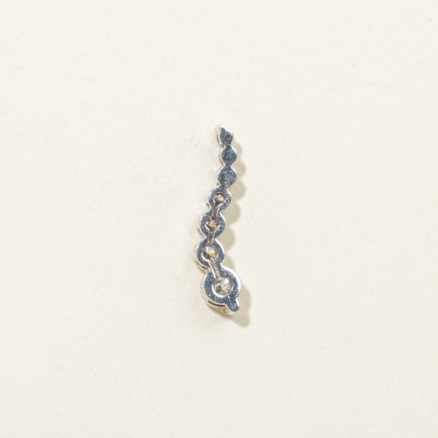 14k Diamond Graduated Journey Pendant | 0.27ctw