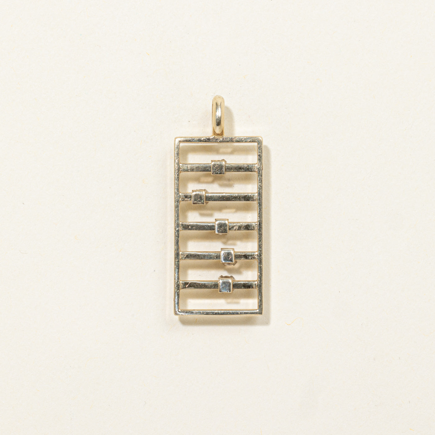 10k Diamond Abacus Charm | 0.10ctw