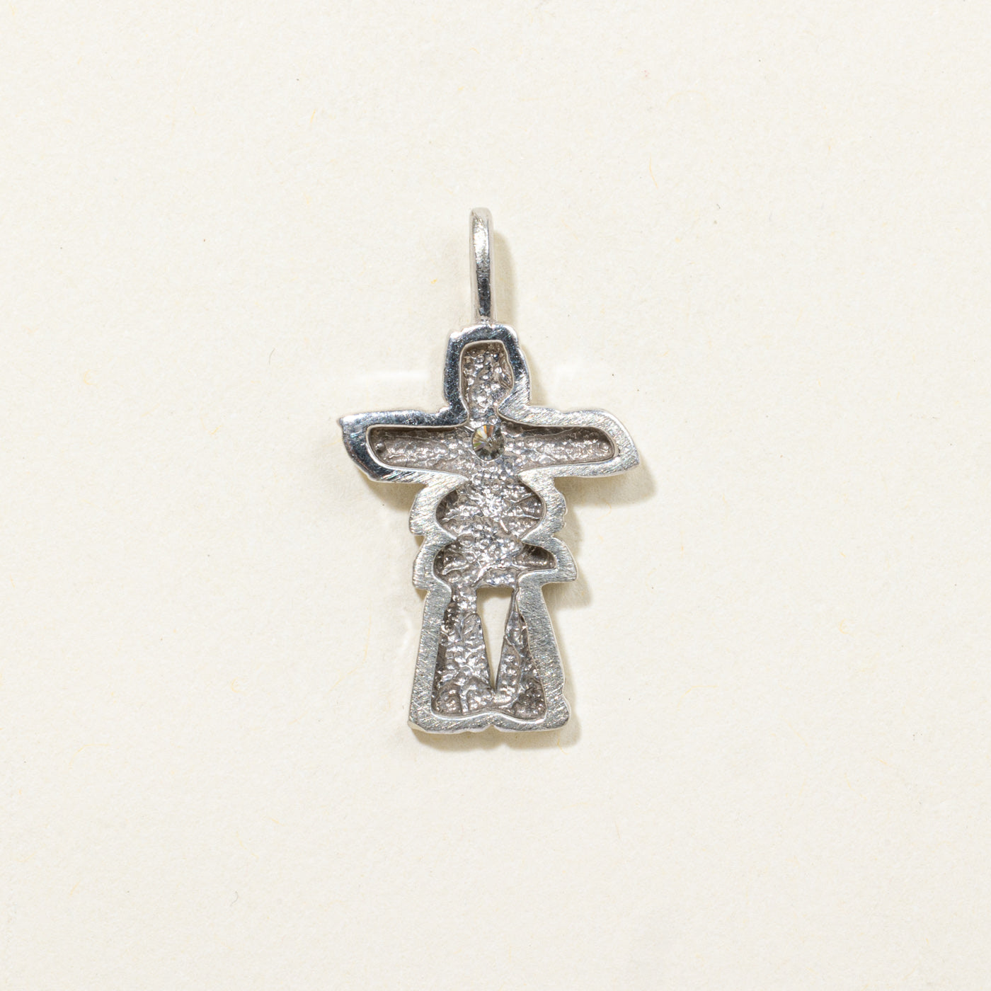 10k Diamond Inukshuk Pendant | 0.05ctw