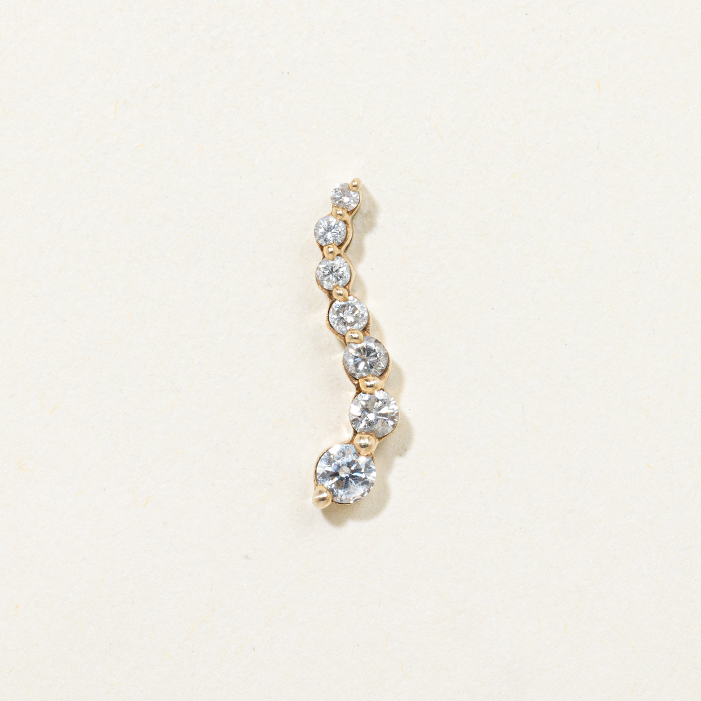 10k Diamond Journey Drop Pendant | 0.20ctw