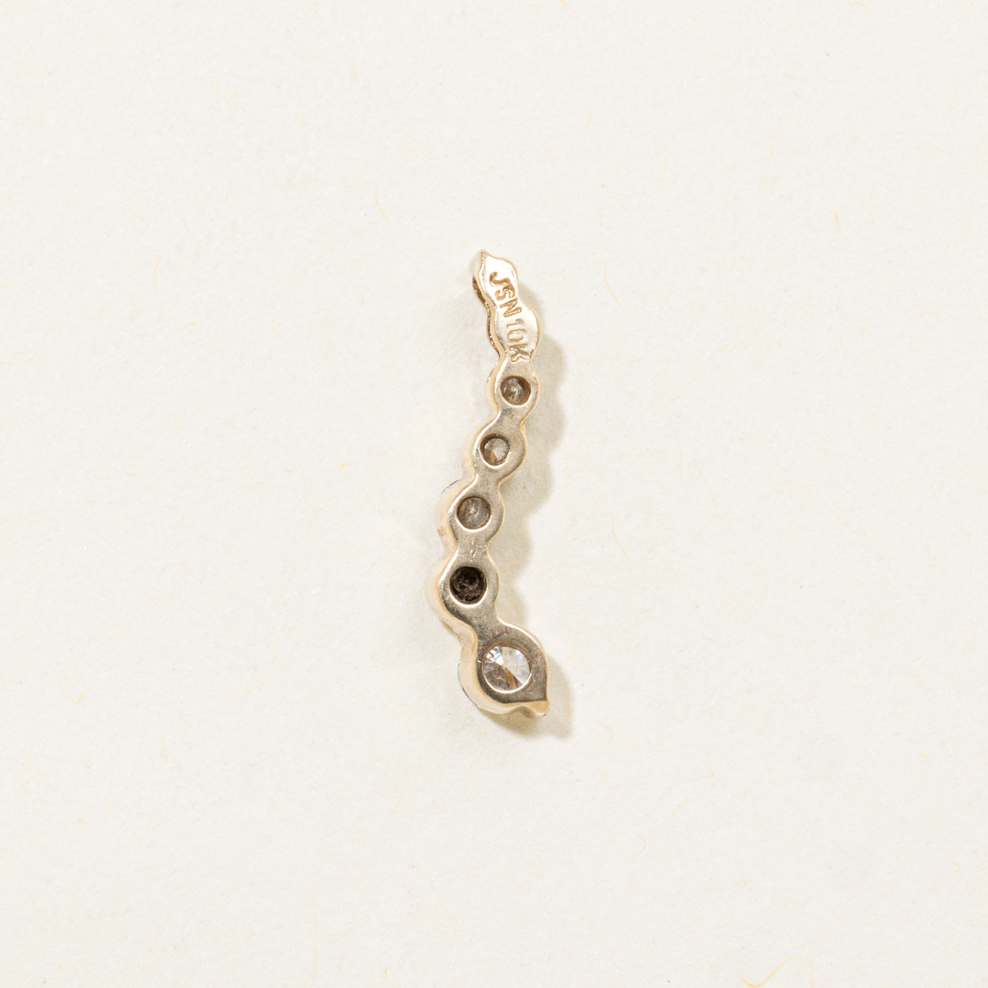 10k Diamond Journey Drop Pendant | 0.20ctw