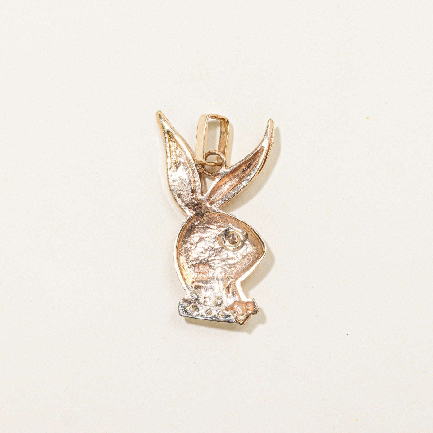 10k Diamond Playboy Bunny Pendant | 0.27ctw