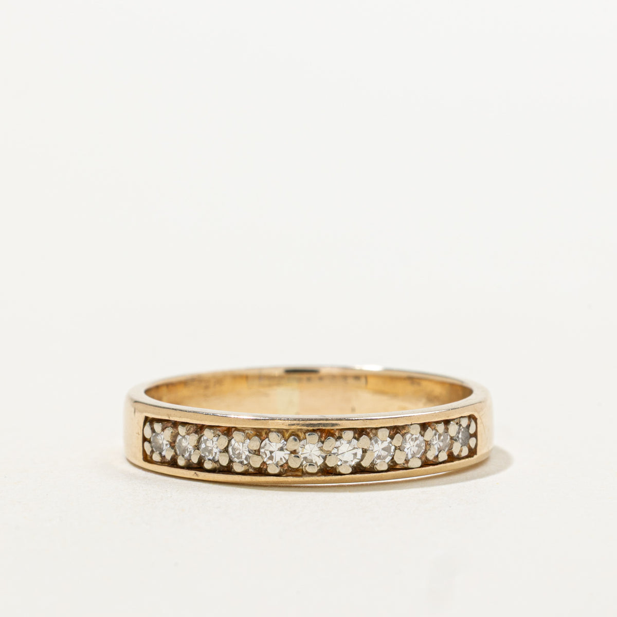 14k Semi Eternity Diamond Band | 0.08ctw | 3.70mm | SZ 7
