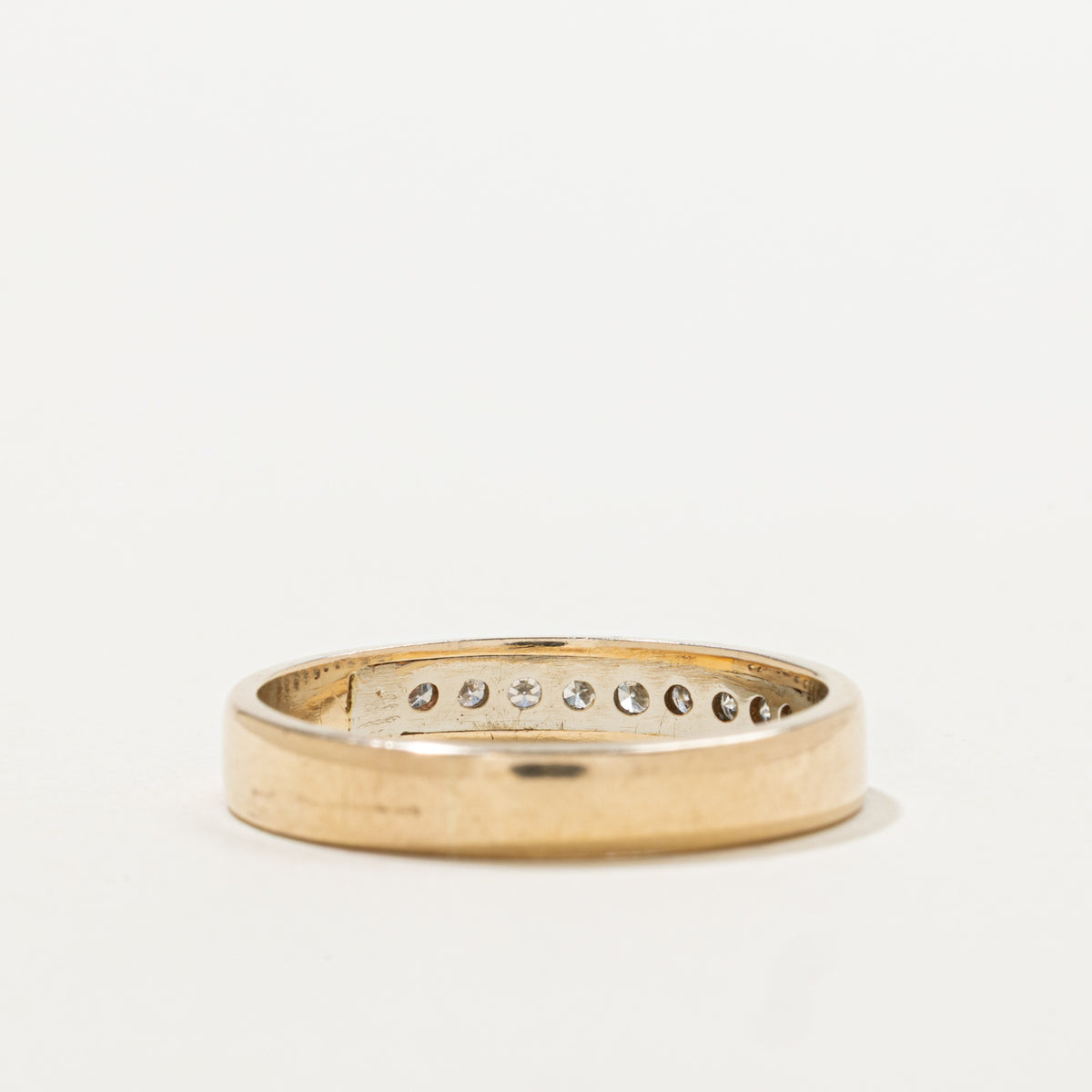 14k Semi Eternity Diamond Band | 0.08ctw | 3.70mm | SZ 7