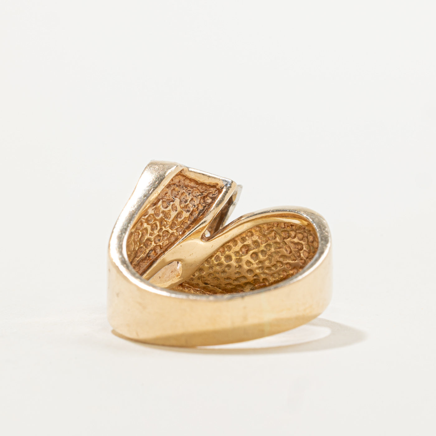 14k Pave Set Diamond Twisted Cocktail Ring | 0.72ctw | SZ 6.75