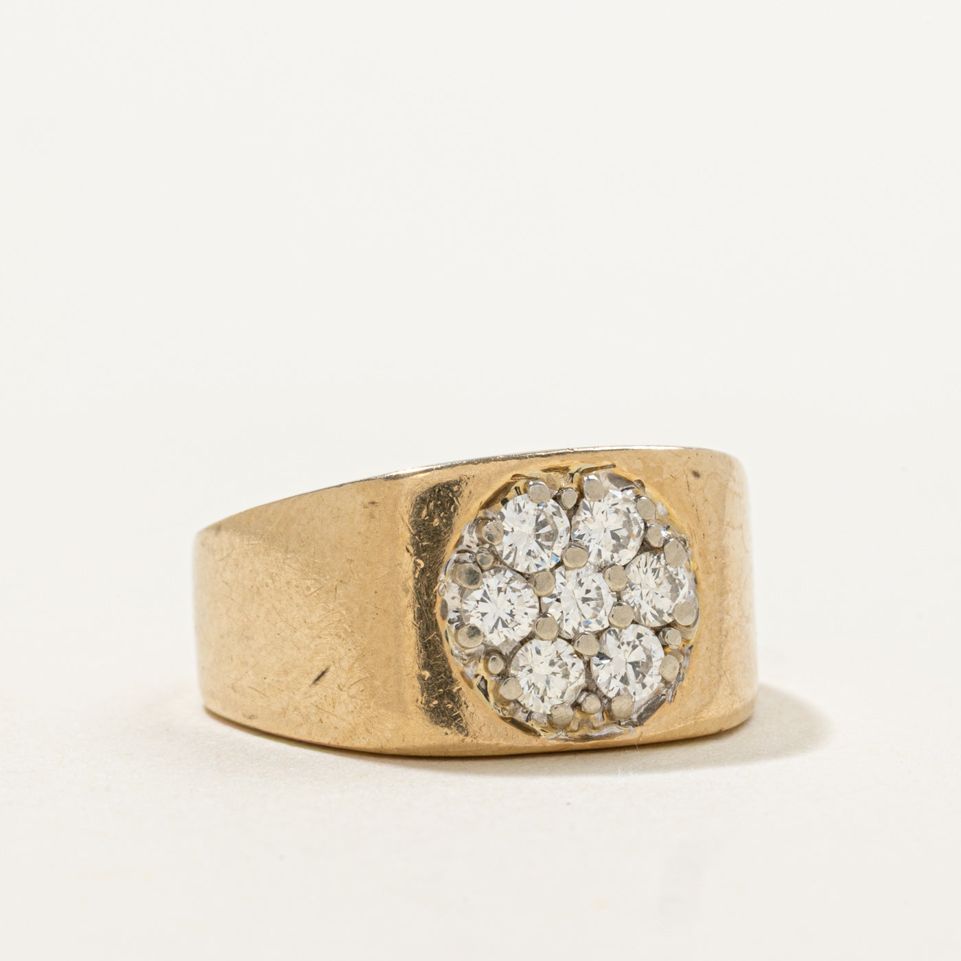 10k Diamond Floral Cluster Ring | 0.35ctw | SZ 5