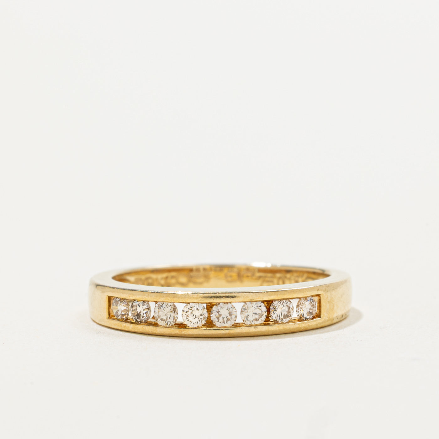 18k Semi Eternity Channel Set Diamond Band | 0.20ctw | 3.20mm | SZ 4.75