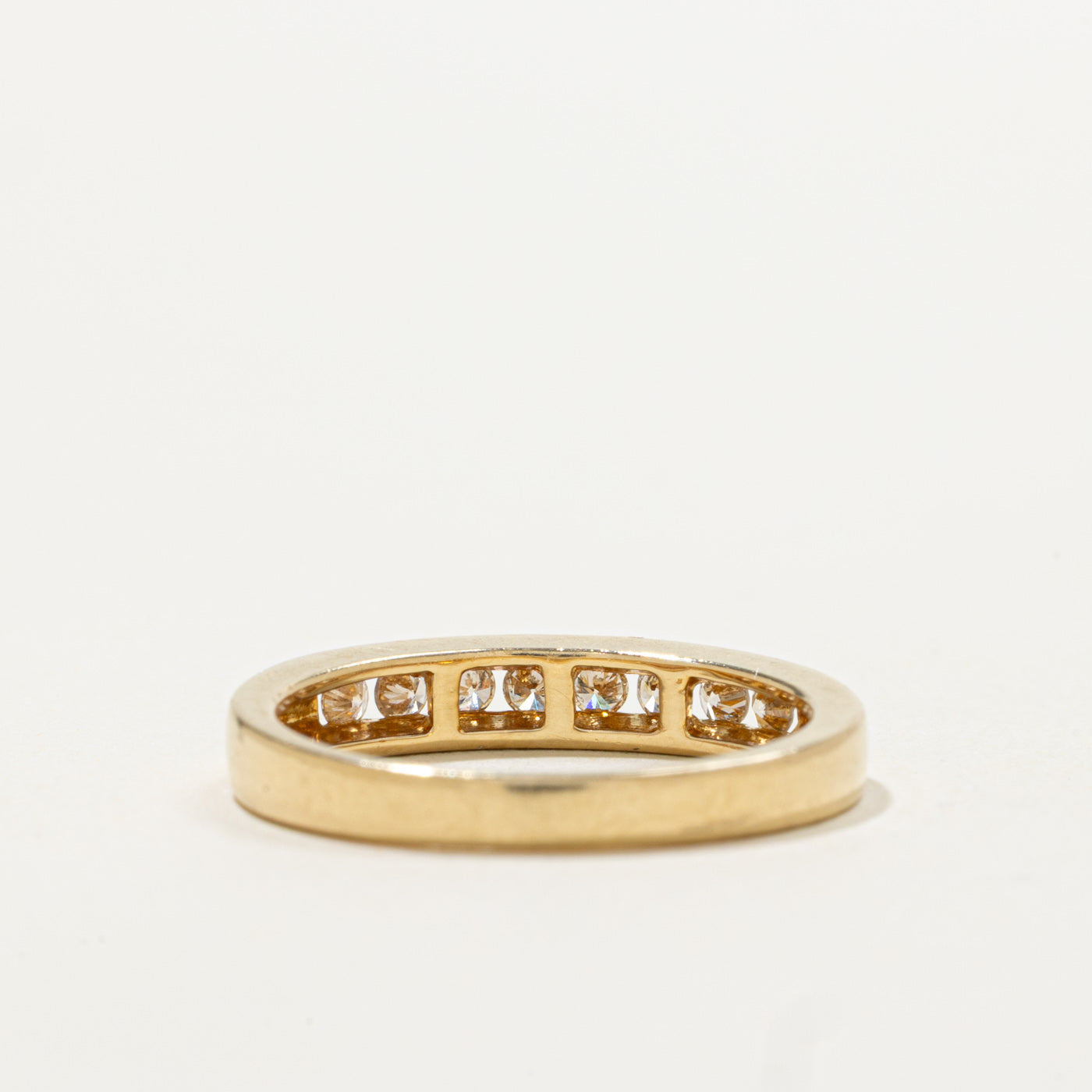 18k Semi Eternity Channel Set Diamond Band | 0.20ctw | 3.20mm | SZ 4.75