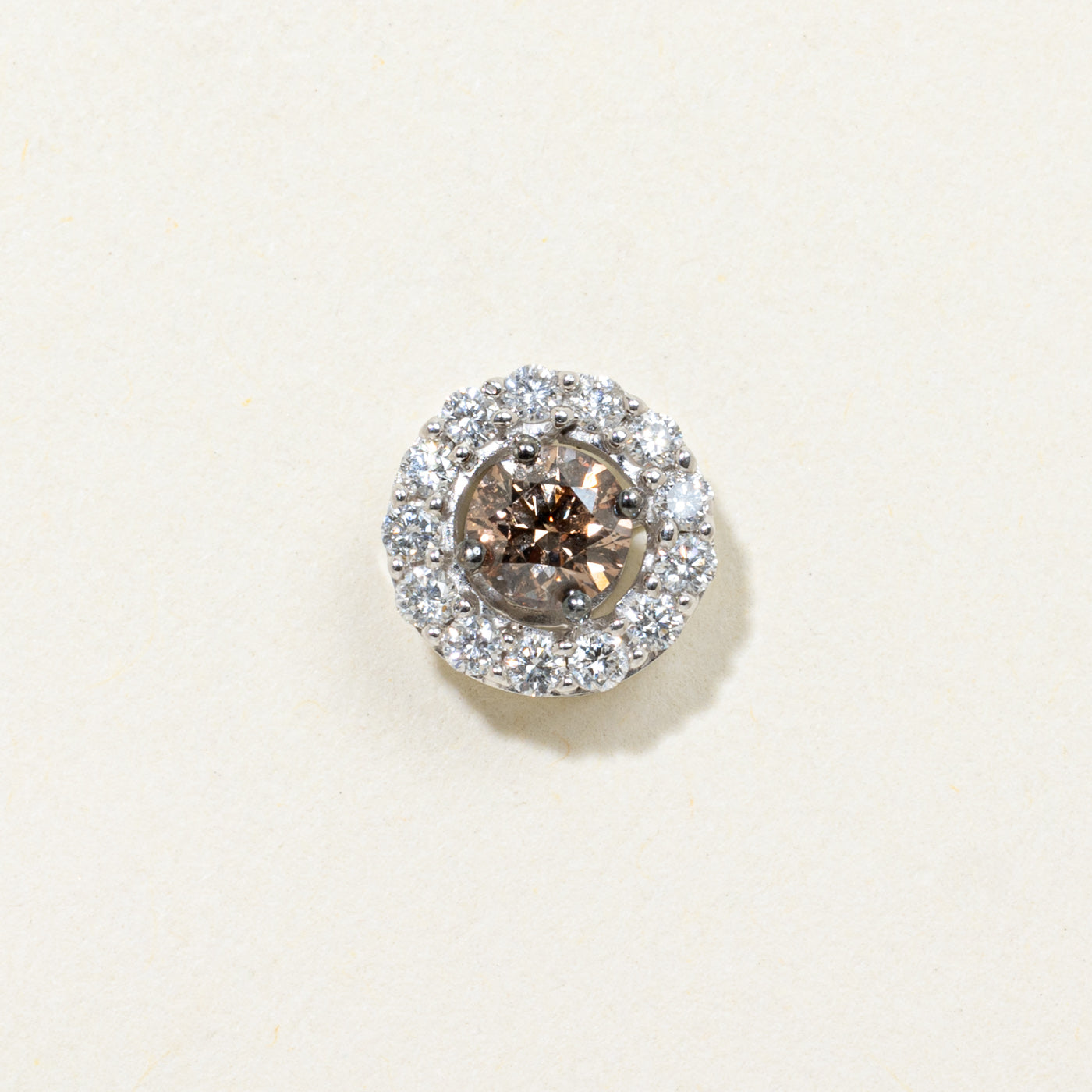 ‘Le Vian’ 14k Brown Diamond Halo Pendant | 0.49ctw