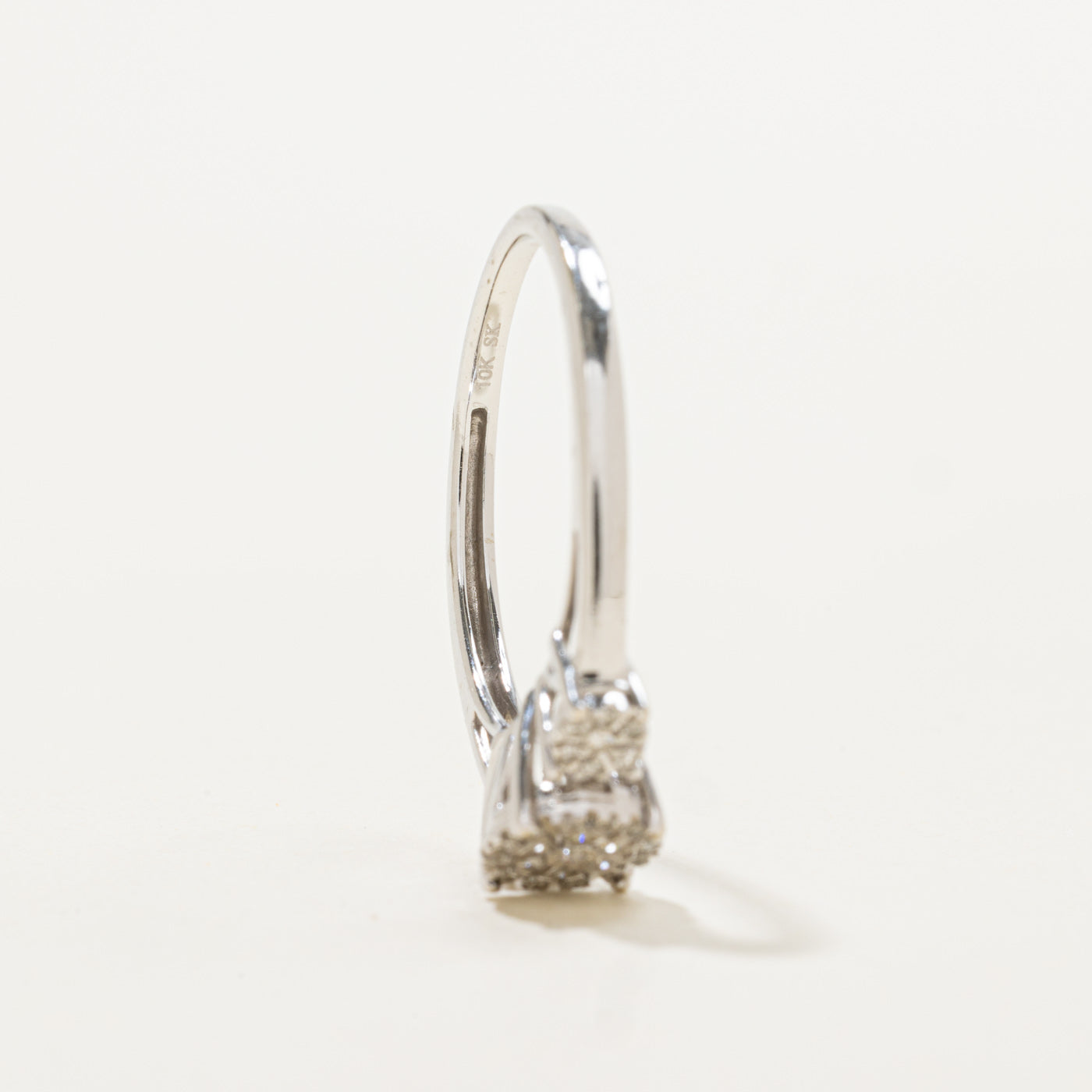 10k Illusion Set Diamond Ring | 0.10ctw | SZ 6.75