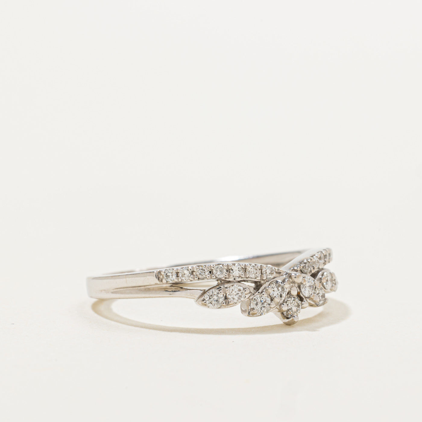 10k Diamond Cluster Contour Ring | 0.20ctw | SZ 6.5